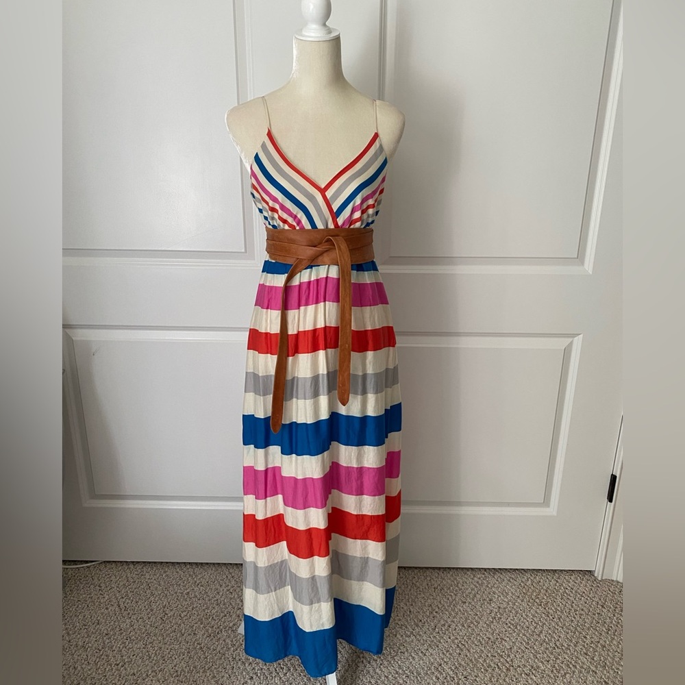 Marks & Spencer Striped Empire Maxi Dress